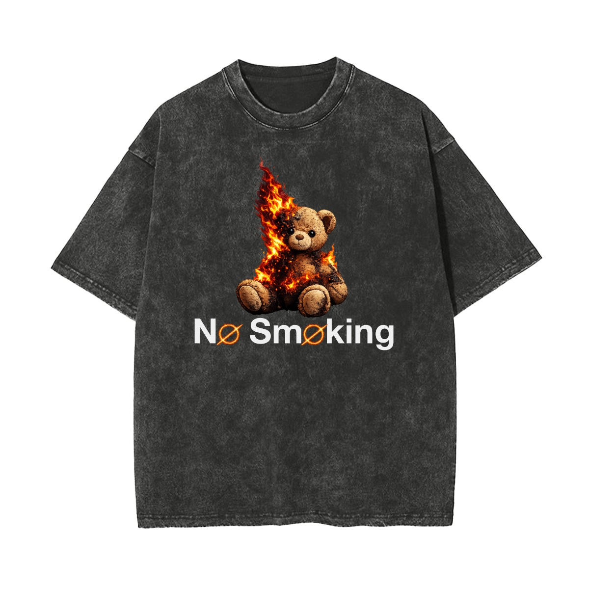 Fire Bear Oversized Washed T-shirt
